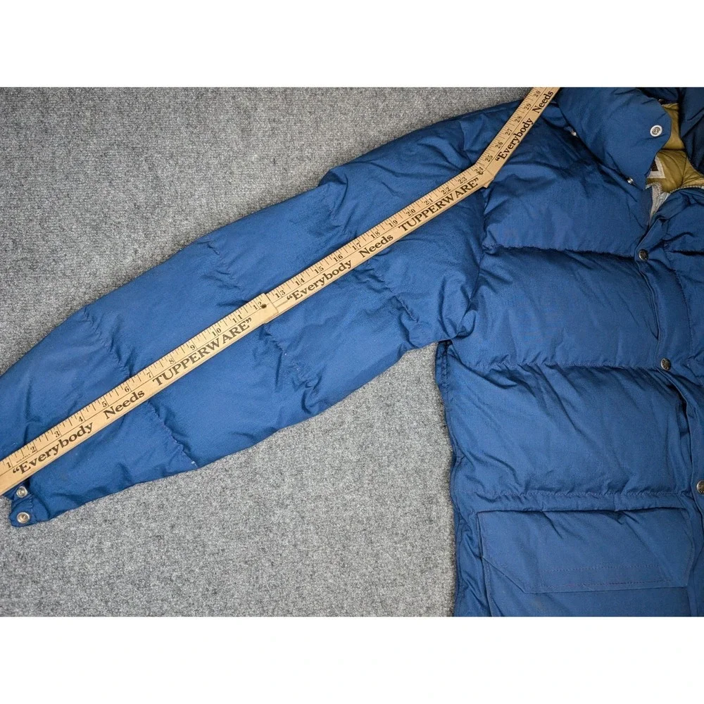Vintage 80's The North Face‎ Brown Label Down Puffer Jacket Blue Mens Large